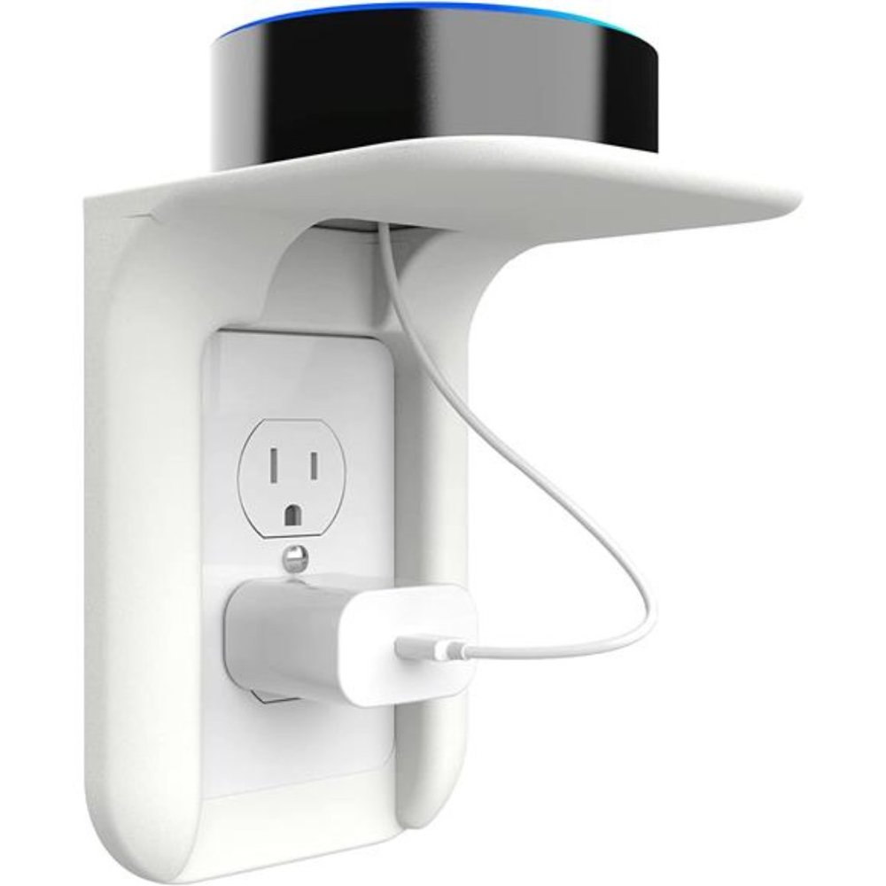 Outlet Shelf Wall Holder, Standard Vertical Duplex Decorative Outlet Space Saver